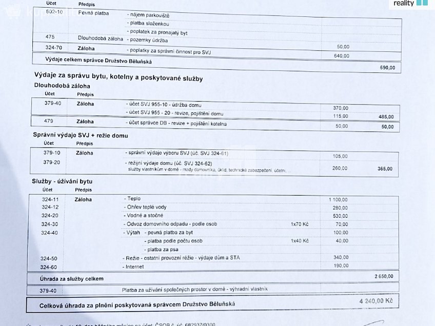 Prodej bytu 3+1 73 m^2 Běluňská, Praha 20 