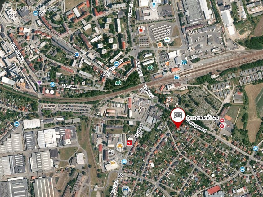 Pronájem bytu 2+1 40 m^2 Českých lesů, Strakonice 