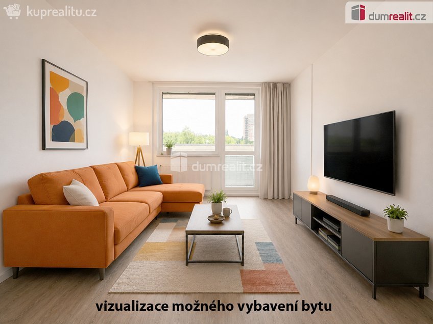 Pronájem bytu 2+kk 48 m^2 Nad lesním divadlem, Praha 4 