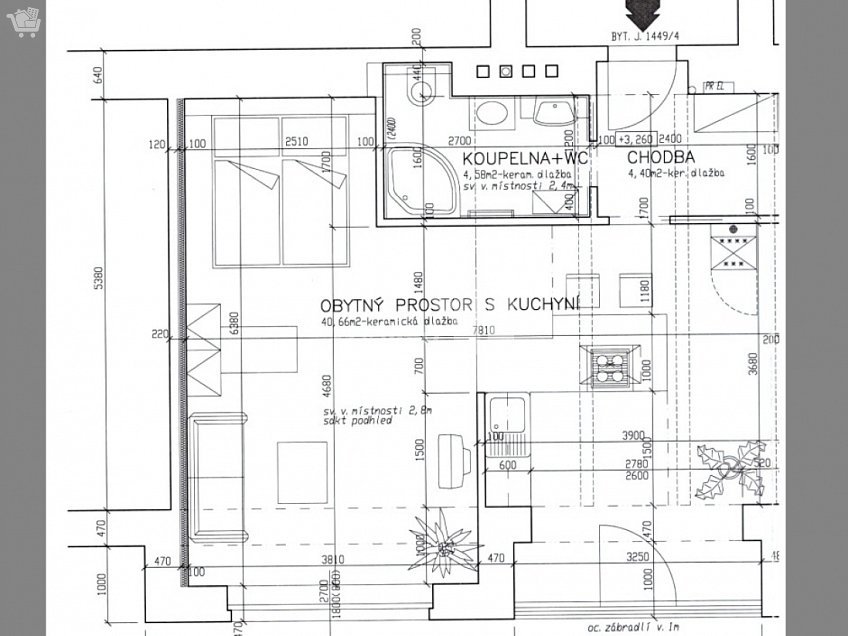 Prodej bytu 1+kk 50 m^2 Eliášova, Česká Lípa 
