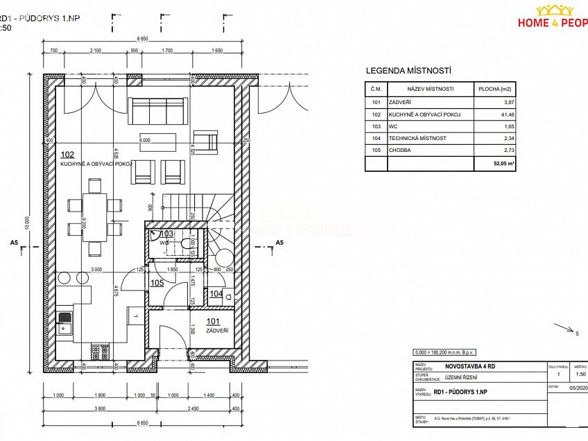 Prodej  rodinného domu 101 m^2 Pohořelice, Pohořelice 