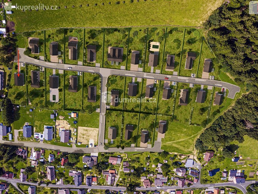 Prodej  stavebního pozemku 1217 m^2 Tři Sekery, Tři Sekery 