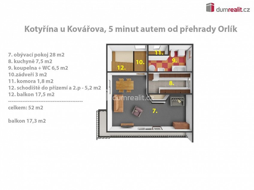 Prodej  chalupy 162 m^2 Kovářov, Kovářov 