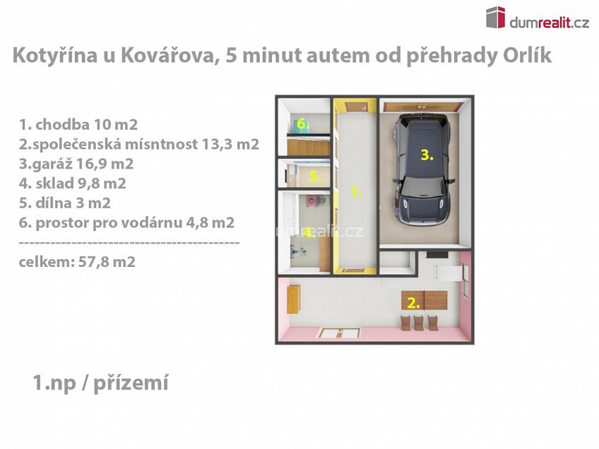 Prodej  chalupy 162 m^2 Kovářov, Kovářov 