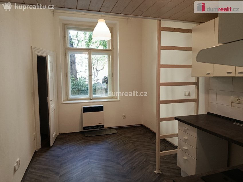 Pronájem bytu 1+kk 19 m^2 Na spojce, Praha 10 