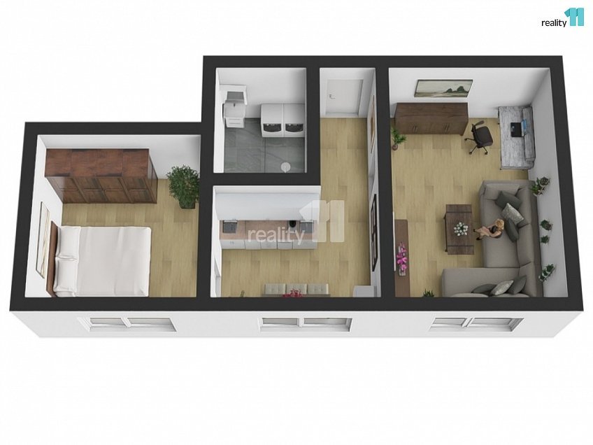 Pronájem bytu 2+1 46 m^2 Lnářská, Trutnov 
