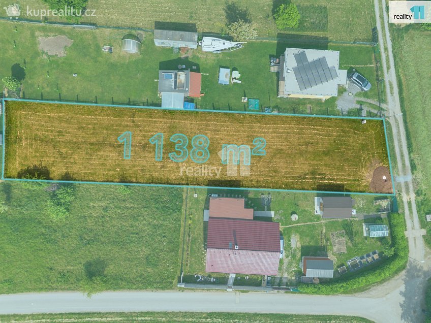 Pronájem  stavebního pozemku 1138 m^2 Jíkev, Jíkev 
