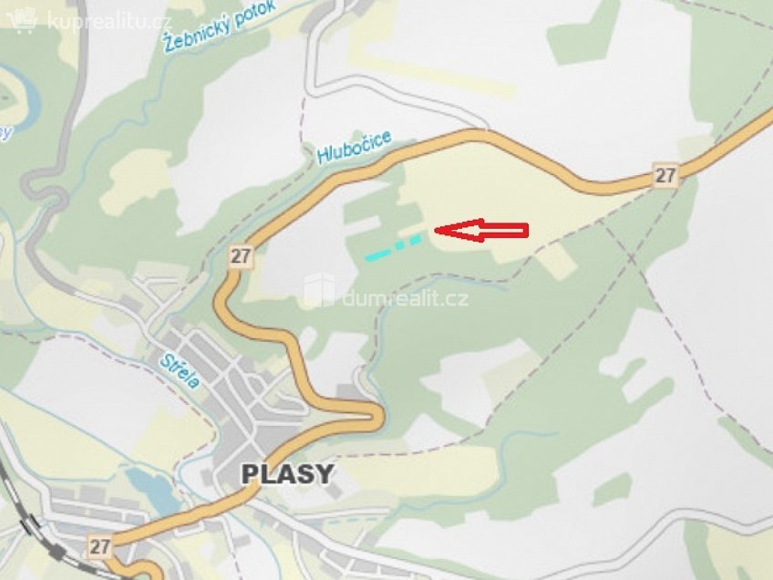 Prodej  lesa 3528 m^2 Plasy, Plasy 