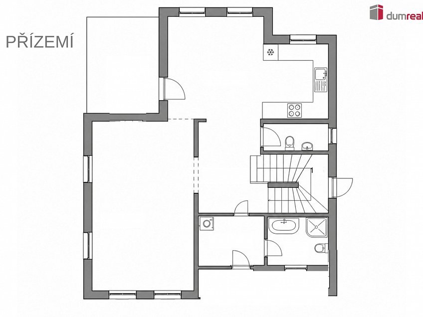 Prodej  rodinného domu 135 m^2 Zalomená, Jenišov 