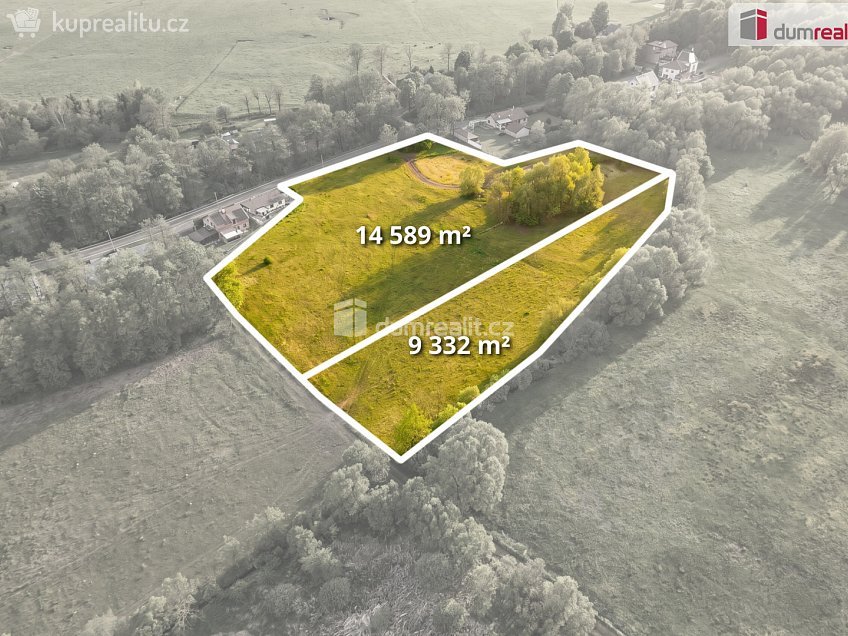 Prodej  stavebního pozemku 23921 m^2 Hroznětín, Hroznětín 