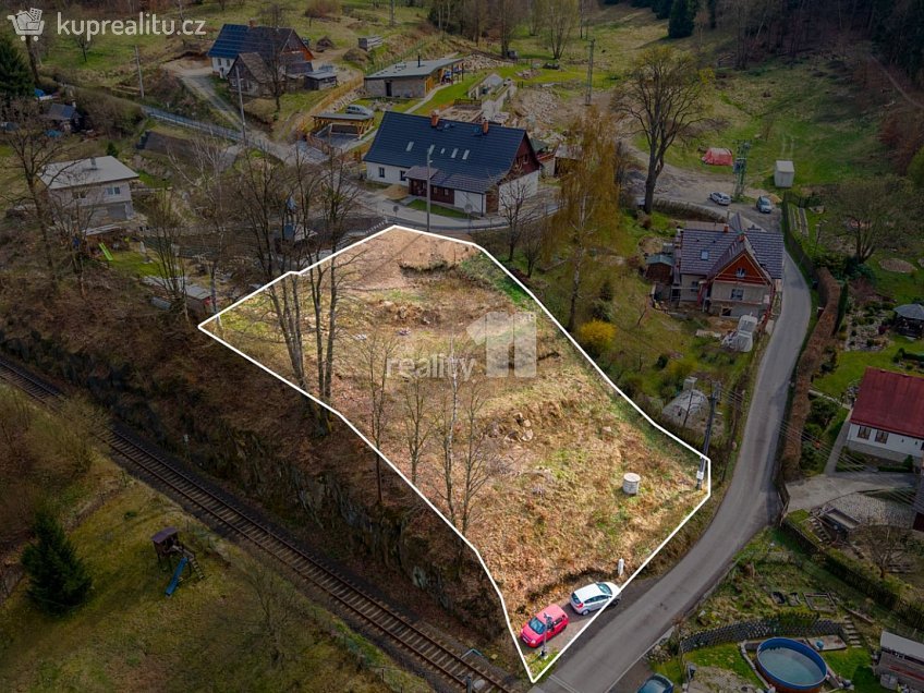 Prodej  stavebního pozemku 1200 m^2 Za Tratí, Liberec 