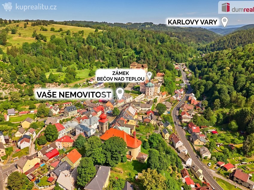 Prodej  ubytovacího zařízení 246 m^2 nám. 5. května, Bečov nad Teplou 