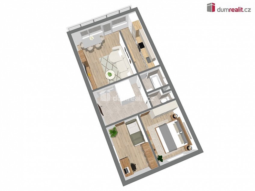 Prodej bytu 3+1 67 m^2 Ve studeném, Praha 4 