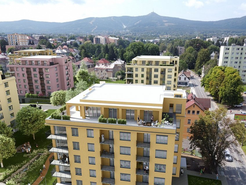 Pronájem bytu 2+kk 69 m^2 Tovární, Liberec 