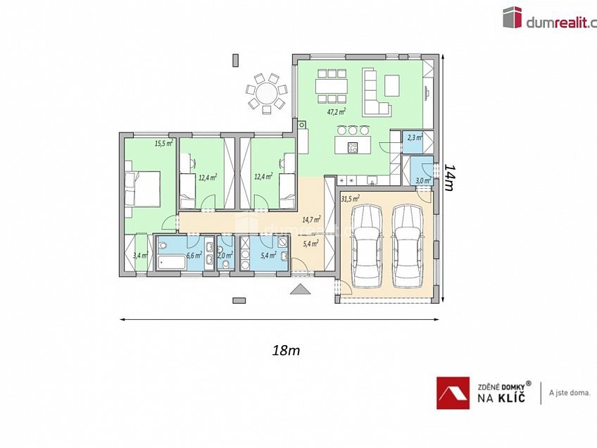 Prodej  domu na klíč 191 m^2 Kroměříž, Kroměříž 