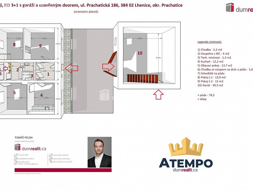 Prodej  rodinného domu 103 m^2 Prachatická, Lhenice 