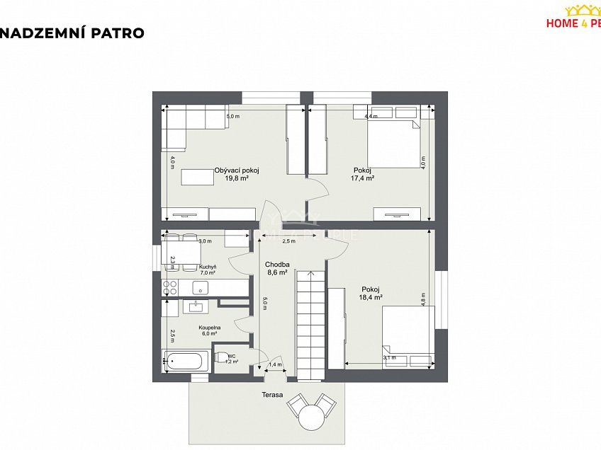 Prodej  rodinného domu 195 m^2 K Orionce, Praha 12 