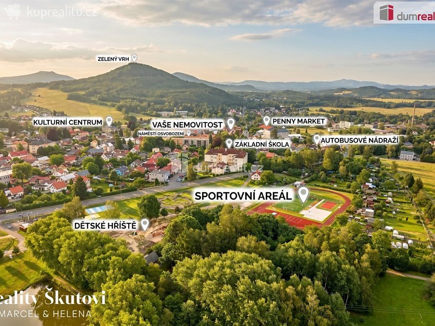 Prodej  rodinného domu 350 m^2 Kollárova, Cvikov 