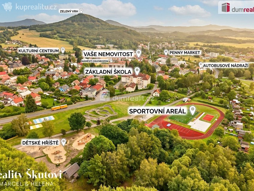 Prodej  rodinného domu 350 m^2 Kollárova, Cvikov 