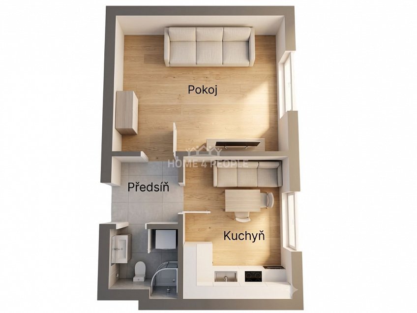 Prodej bytu 1+1 31 m^2 Pabláskova, České Budějovice 