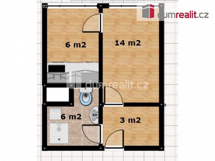 Pronájem bytu 1+1 29 m^2 náměstí Interbrigády, Praha 6 