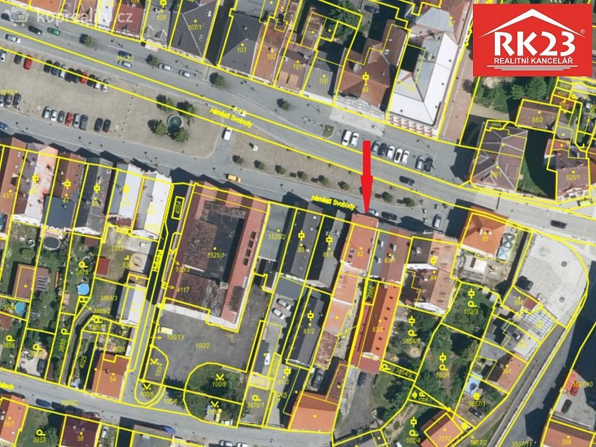 Pronájem  obchodních prostor 41 m^2 náměstí Svobody 54, Planá 
