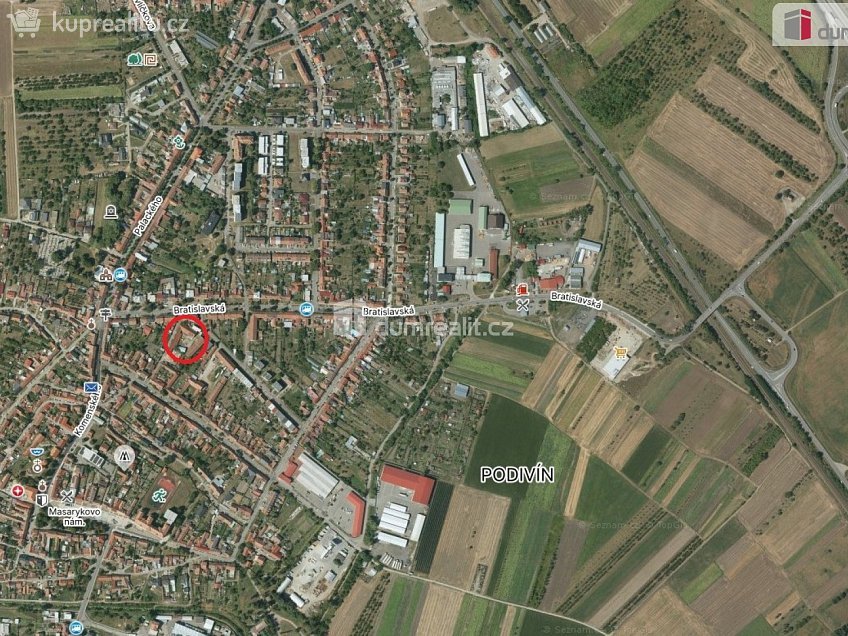 Pronájem  výrobních prostor 292 m^2 Zahradní, Podivín 