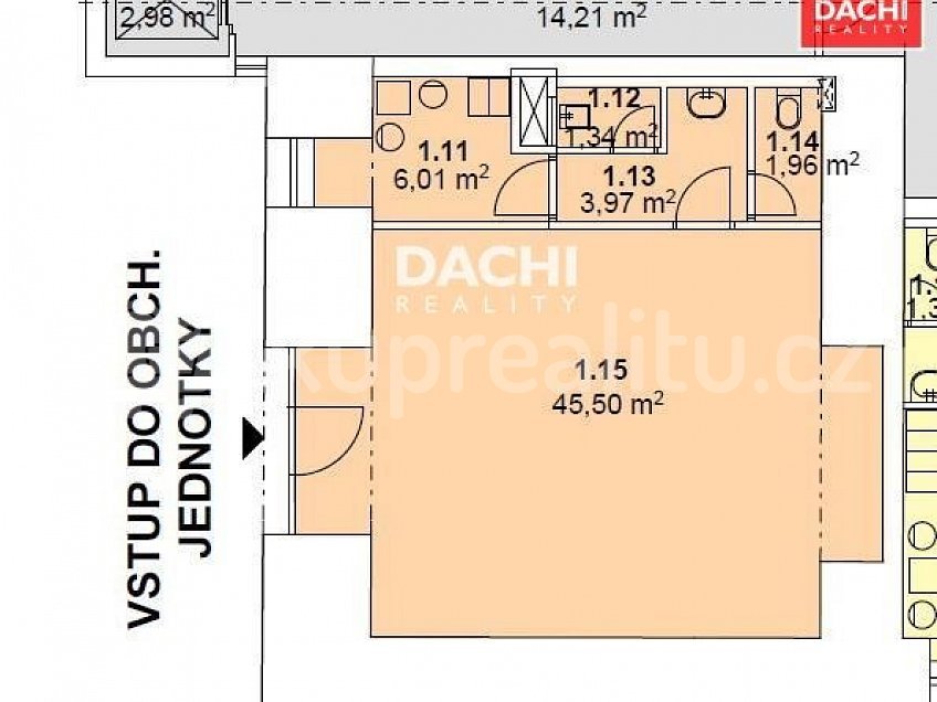 Prodej  obchodních prostor 59 m^2 Fanderlíkova 5/4600, Prostějov 53821