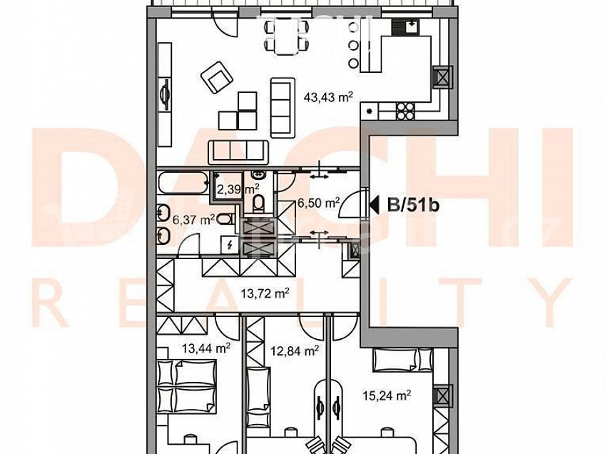 Prodej bytu 4+kk 114 m^2 Fanderlíkova 5/4600, Prostějov 52821