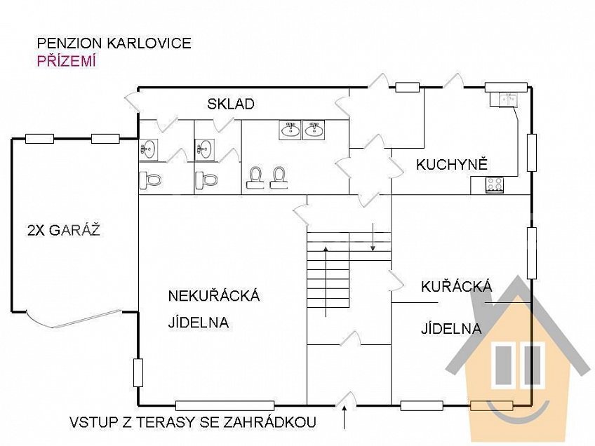 Prodej  restauračního zařízení 150 m^2 Karlovice 79323