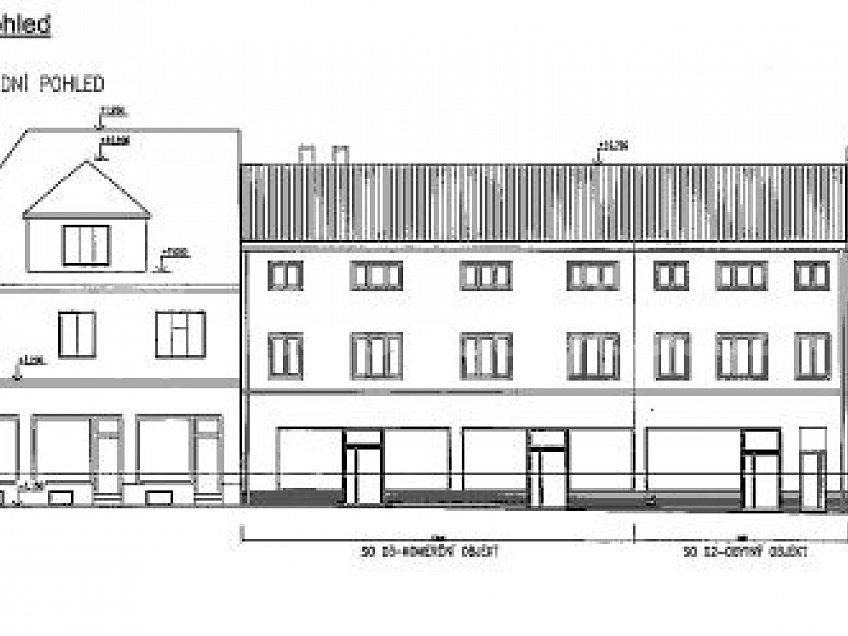 Pronájem  obchodních prostor 330 m^2 Sokolovská 14, Nový Jičín 74101