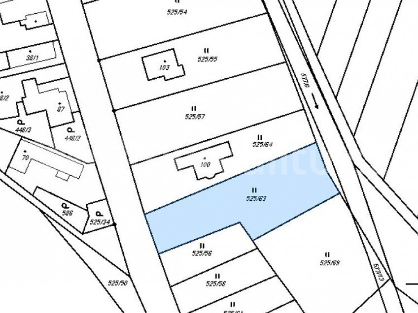 Prodej  stavebního pozemku 1460 m^2 Tůně u Nechanic 50315