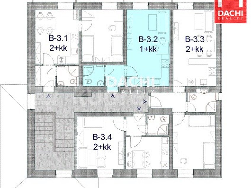 Prodej bytu 1+kk 24 m^2 Ostružná 78825