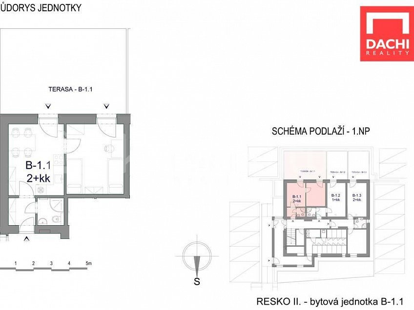 Prodej bytu 2+kk 53 m^2 Ostružná Česká republika